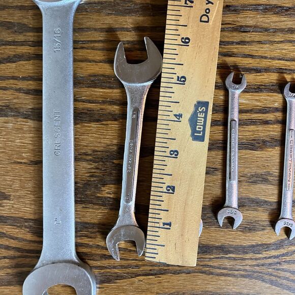 Vintage Craftsman Double Open Wrench Set Forged in USA Set of 5 - Picture 6 of 9